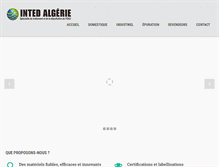 Tablet Screenshot of inted-algerie.com